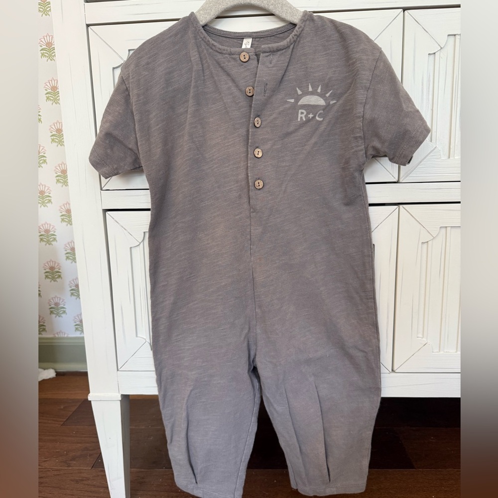 Rylee+Cru Hayes Jumpsuit - gray size 18-24 months